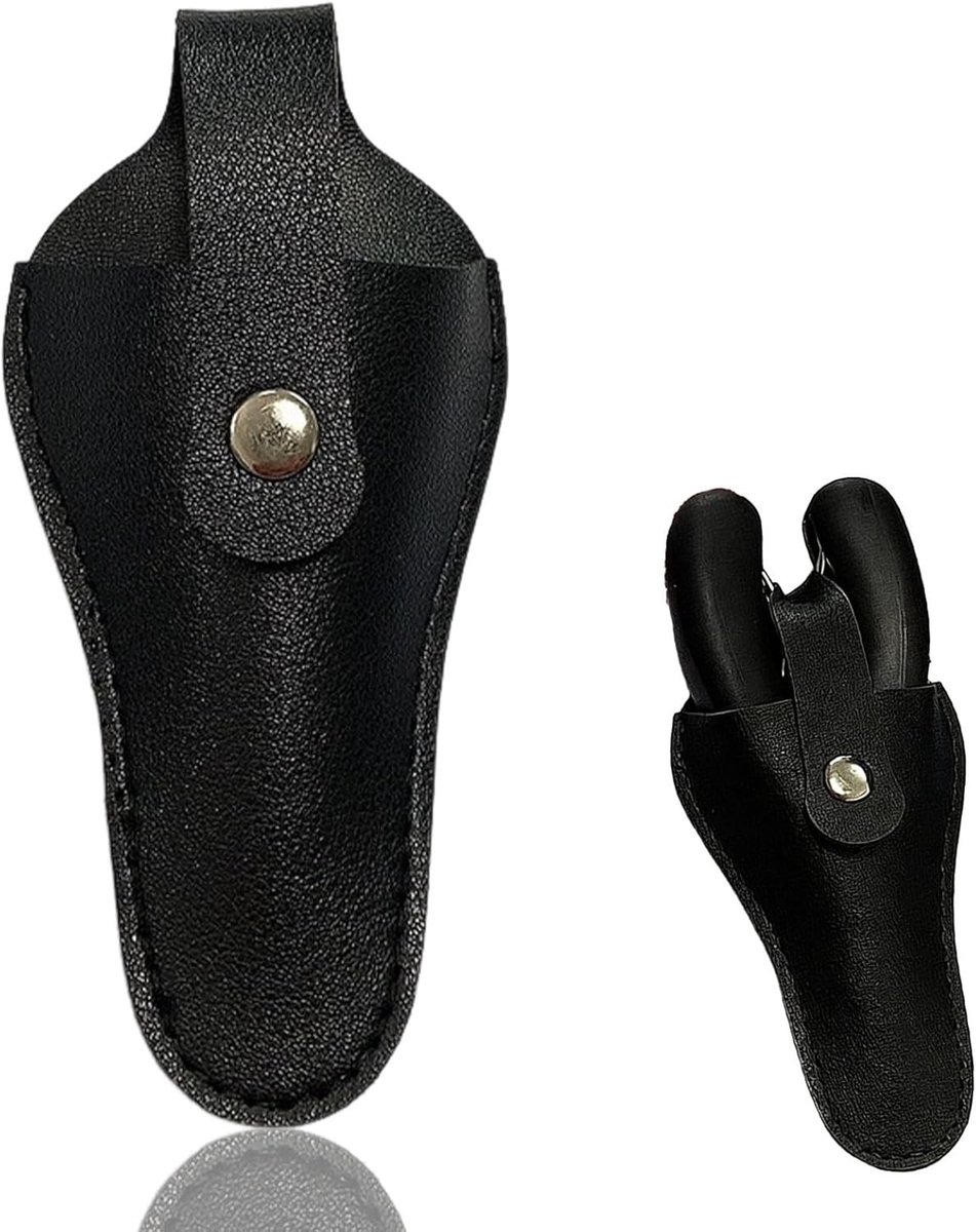 Hoge kwaliteit tuinscharen met leren holster, ideaal voor snoeien, tuinieren en gereedschap opslag