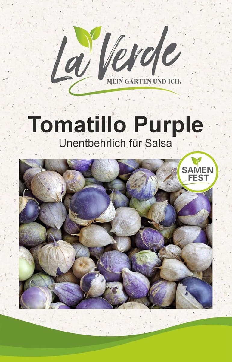SnelShoppen - Tomatillo Purple Zaden - Physalis philadelphica - Paars Tomatillo - Eenvoudig te Groeien - Geschikt voor Tuin en Keuken - 25 Planten per