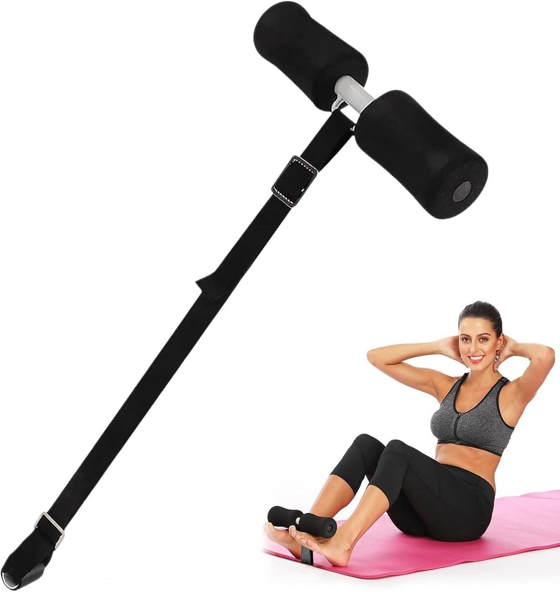 Draagbare Sit-Up Steun voor Thuisgebruik, Effectieve Fitness Accessoire voor Sit-Ups, Ideaal voor Thuis en Kantoor