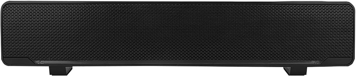 SnelShoppen - Mini Soundbar USB Geluidsbox met Subwoofer en LED Verlichting - 3D Stereo Geluid voor Desktop, Laptop, Smartphone - 3.5mm Audio Uitgang
