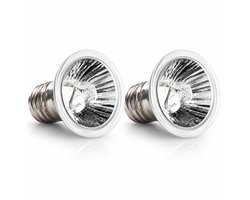 UniEgg® Duo verpakking - 2 stuks UVB + UVA Reptielenlamp 75 Watt –stimuleert de eetlust en gezondheid - terrarium - warmtelamp - halogeenlamp - UVA + UVB - voor schildpadden - hagedissen - slangen - vogelspinnen