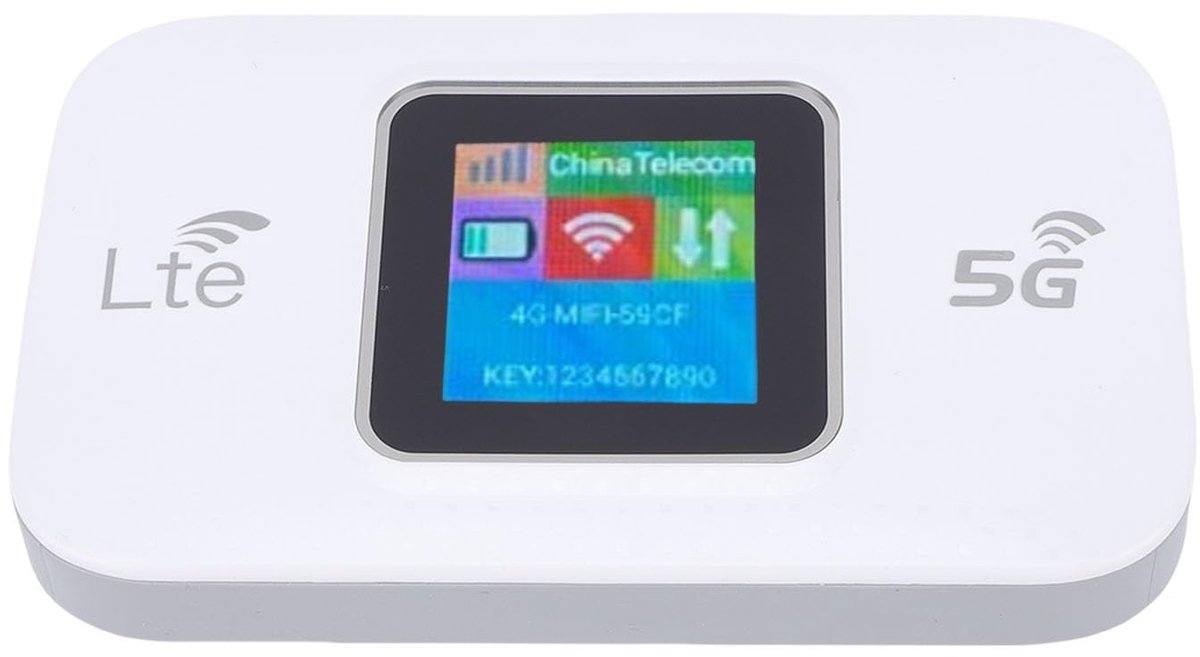 Dailygoods- Mobiele Hotspot 5G Connectiviteit - Draagbare Wifi - Ondersteunt 10 Apparaten - 300 Mbps Snelheid - Micro-simkaart Ondersteuning - Ideaal voor Reizen - Wifi-router