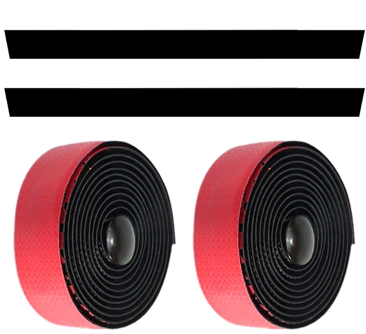 Fietsstuurband - Antislip band - Comfortabel fietsen - Schokabsorberend ontwerp - 210 cm lengte - Rood