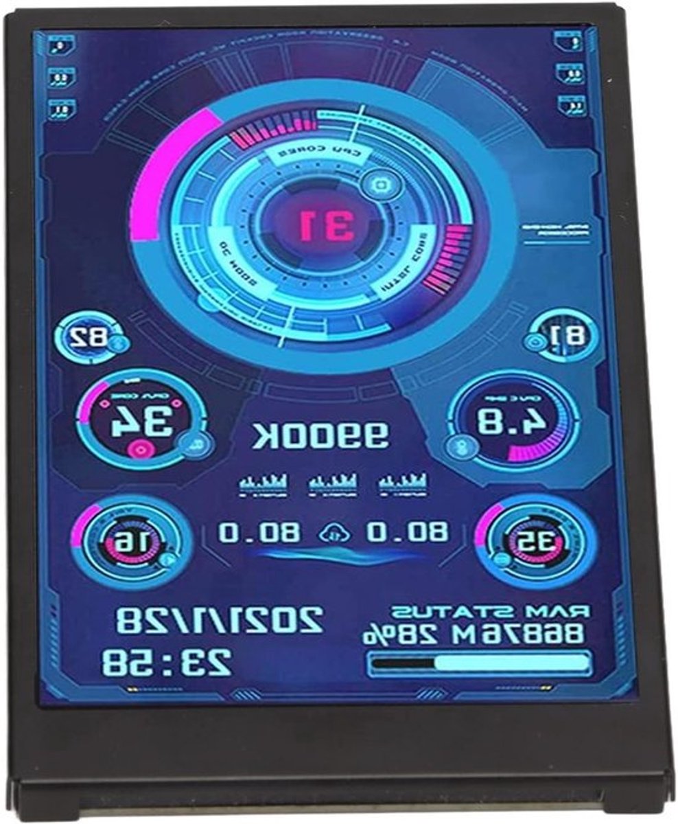 Mini USB IPS-scherm 3,5 inch met temperatuurweergave Allecto Plus