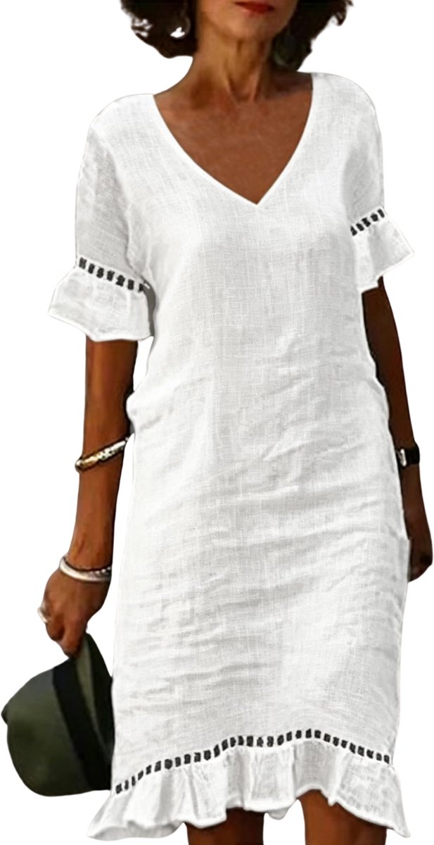 Currero Zomerjurk Dames Zomerjurken Volwassenen Vrouwen Midi Jurk Ibiza Stijl Sundress Dress Multicolor