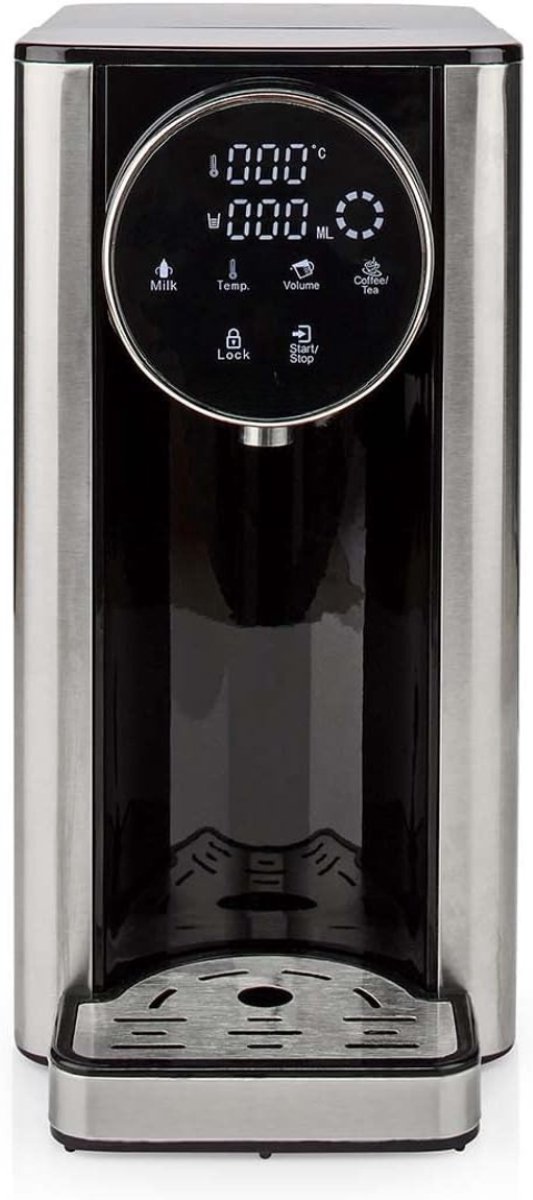 QORA® Heetwaterdispenser - Waterdispenser - Zwart/Zilver - 26cm x 15cm x 30cm