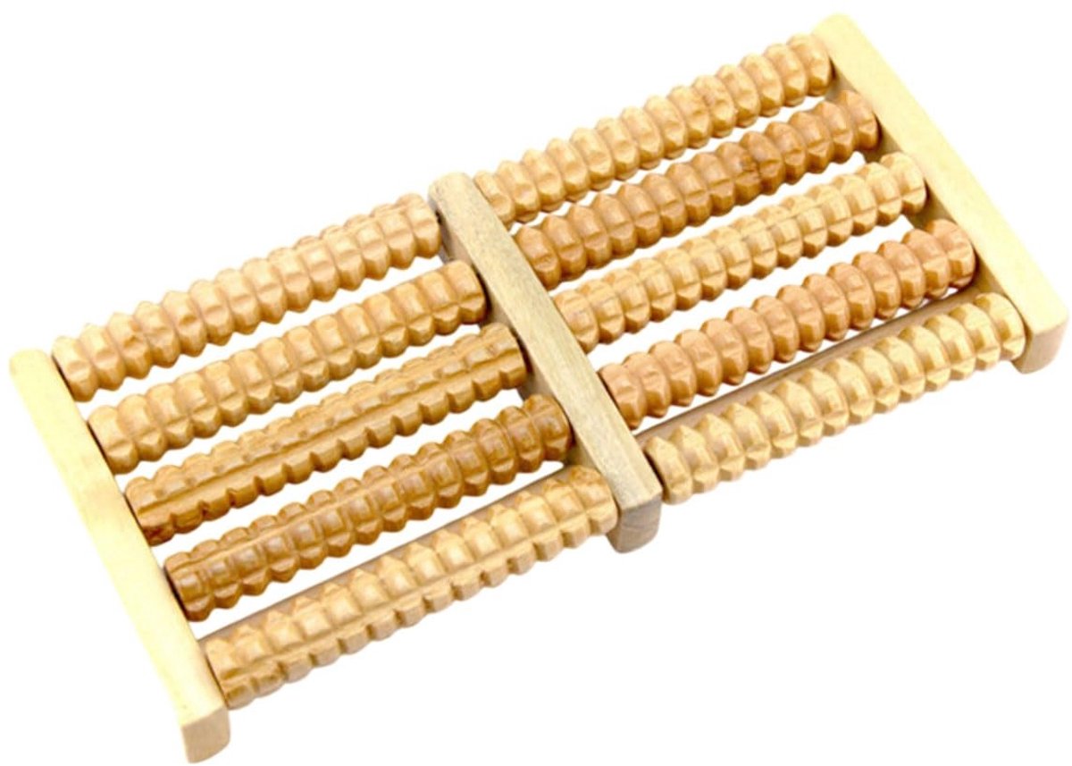 Dailygoods- Voetmassageapparaat Hoge Kwaliteit - Voetmassage Roller - Pijnverlichting - Ergonomisch Ontwerp - Duurzaam Hout - Nauwkeurige Massage - Voetroller