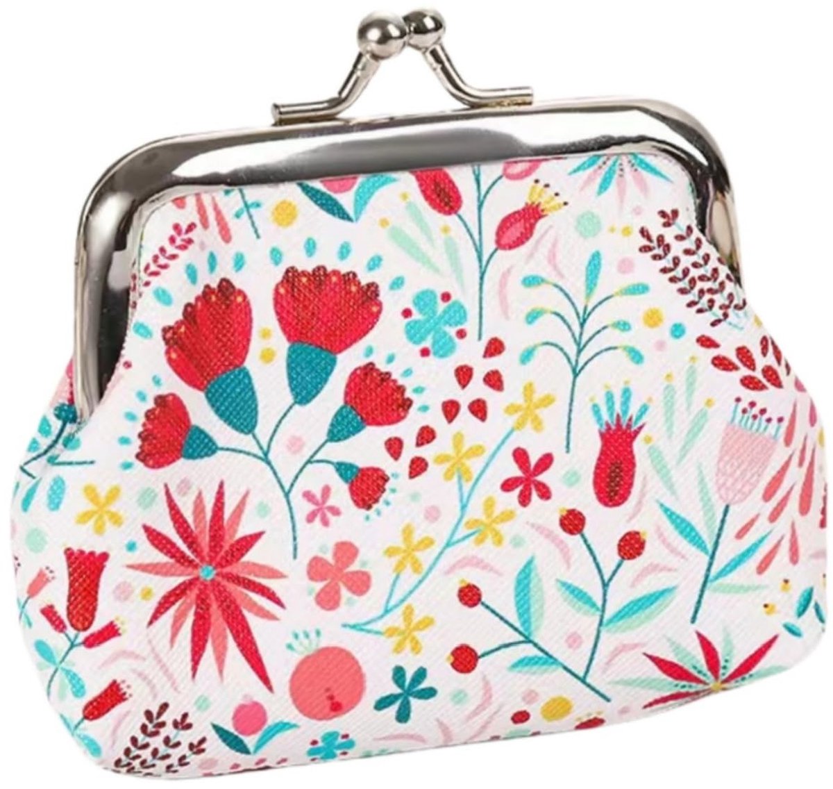 Portemonnee mini-vintage - Draagbaar - Meisjes - Veelkleurig - 8 x 9 cm - Modieus uilpatroon