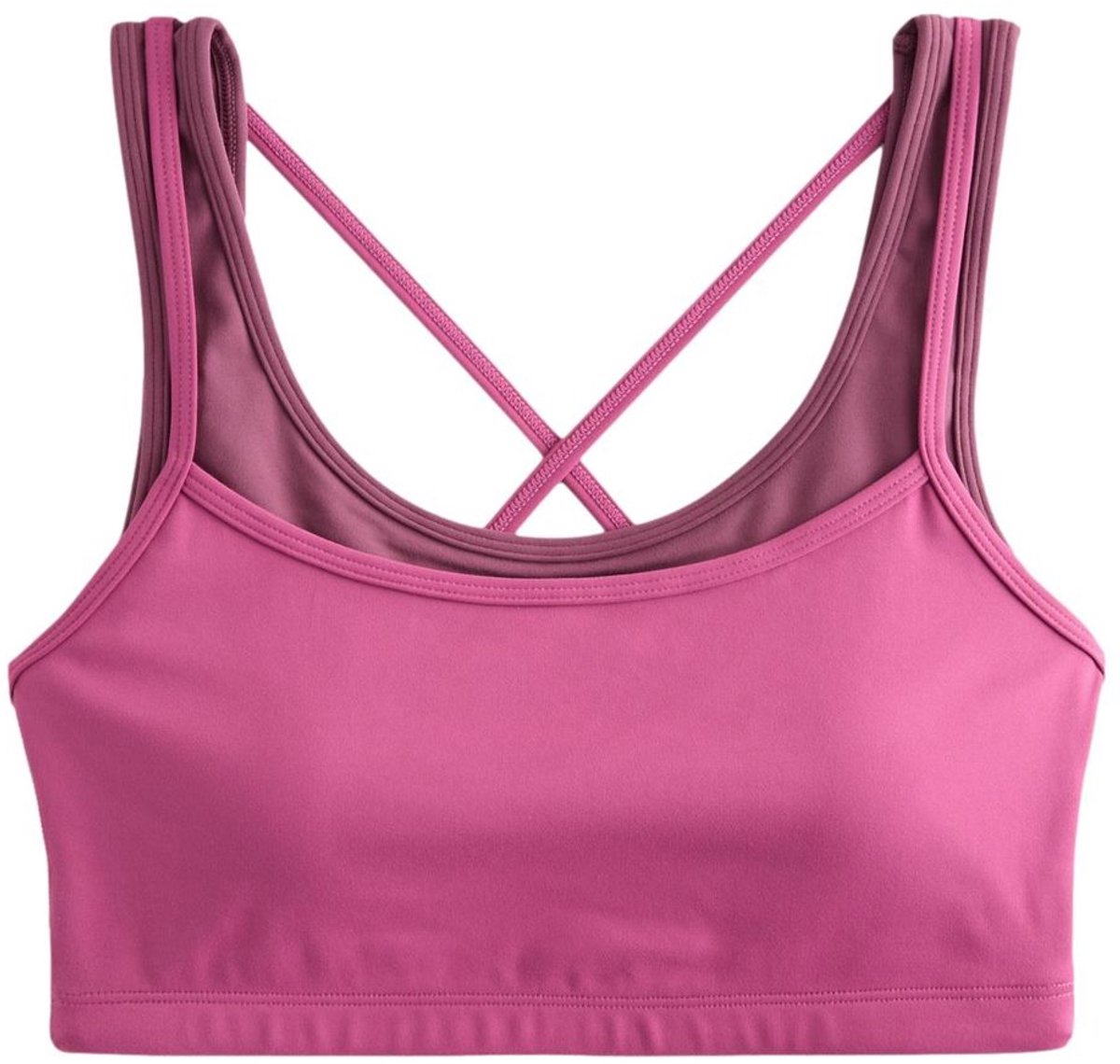 Next Dames - Active Balance sportbeha met gekruiste bandjes en gelaagde look - Roze Pink
