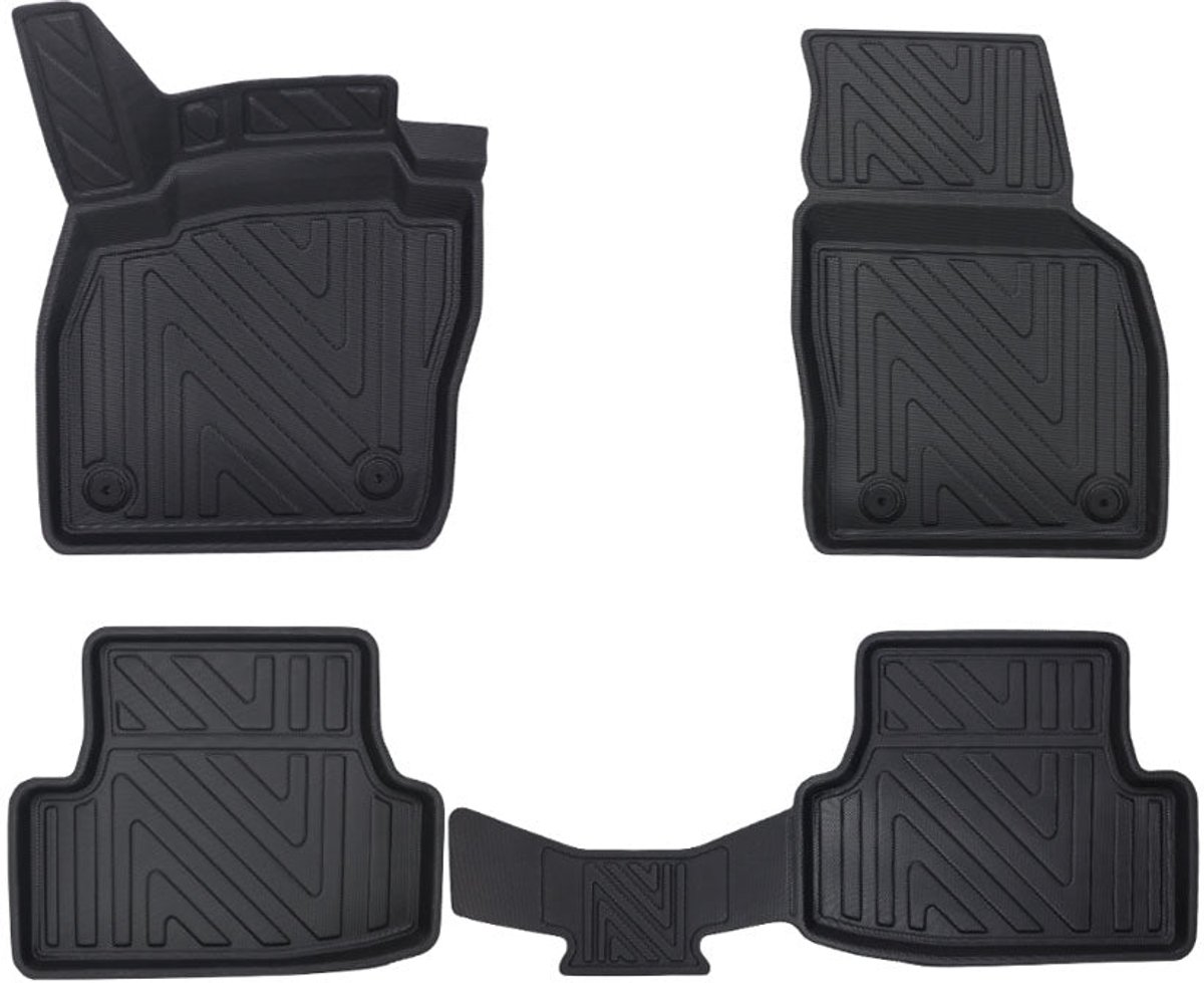 Rubbermatten Volkswagen Polo 2017-heden (complete set) - Premium carbonlook