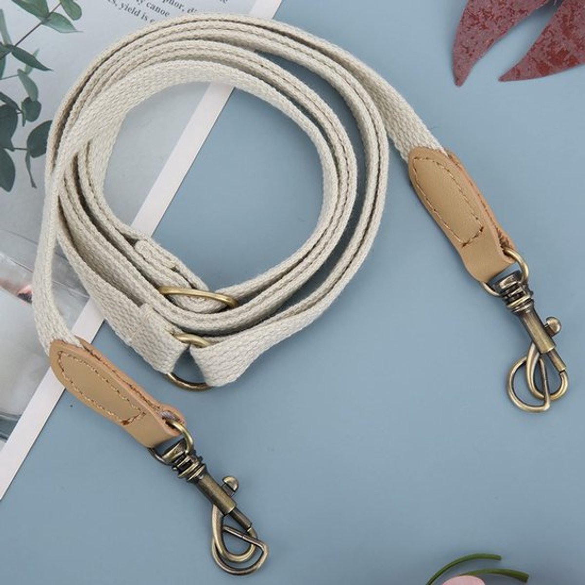 Tasriem Verstelbare Lengte 75-122 cm - Tassenriem - Tasriemen Schouderband - Crossbody-handtasstrip - Leer/Webbing - Geschikt voor Handtassen - Crossbodyriem