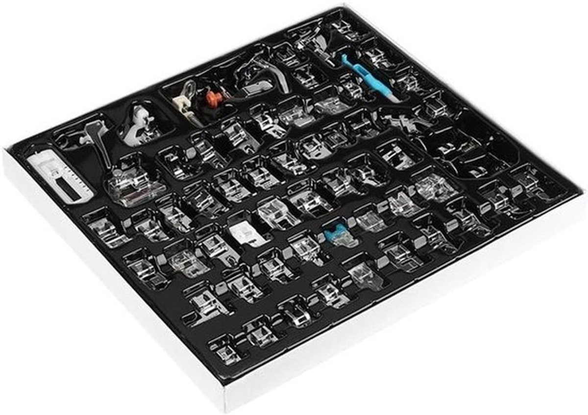 Multifunctionele Persvoeten Set voor Naaiapparaat - 62 Stuks, Accessoires voor Naaien en Quilten