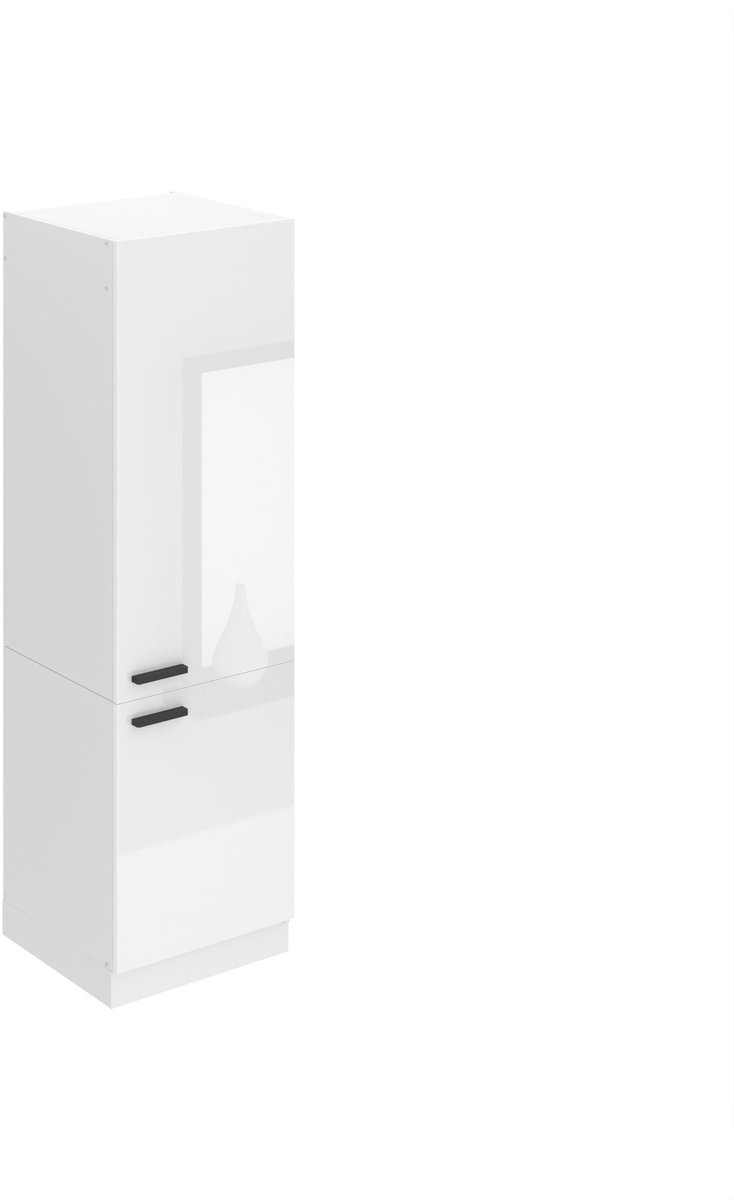 BELINI Inbouwkast Koelkast SSL 60x204 cm met 2 Deuren - Wit Hoogglans