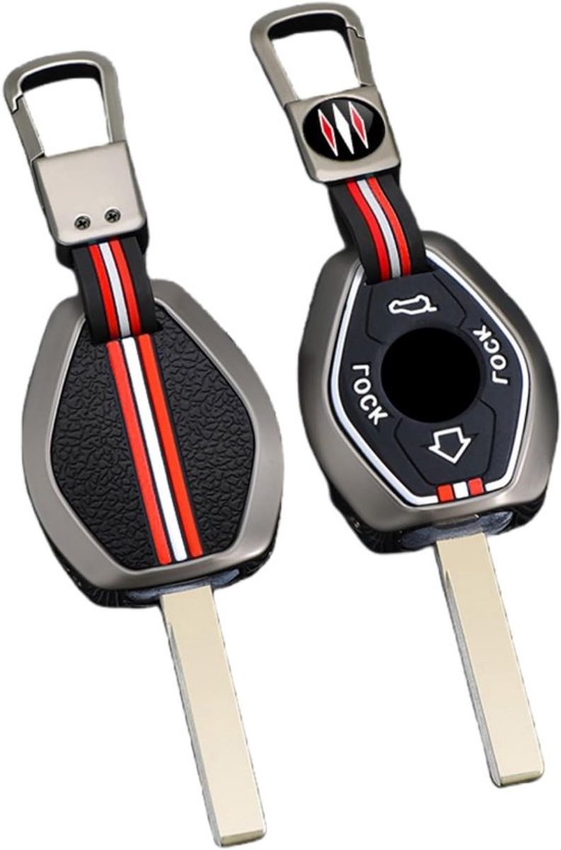 Auto Sleutelhanger Hoes van Zinklegering, Geschikt voor 3, 5, 7 Series, X5, X3, E46, E39, E60, E63, M5, Z3, Z4, Duurzaam, Bescherming, Sleutelaccessoires