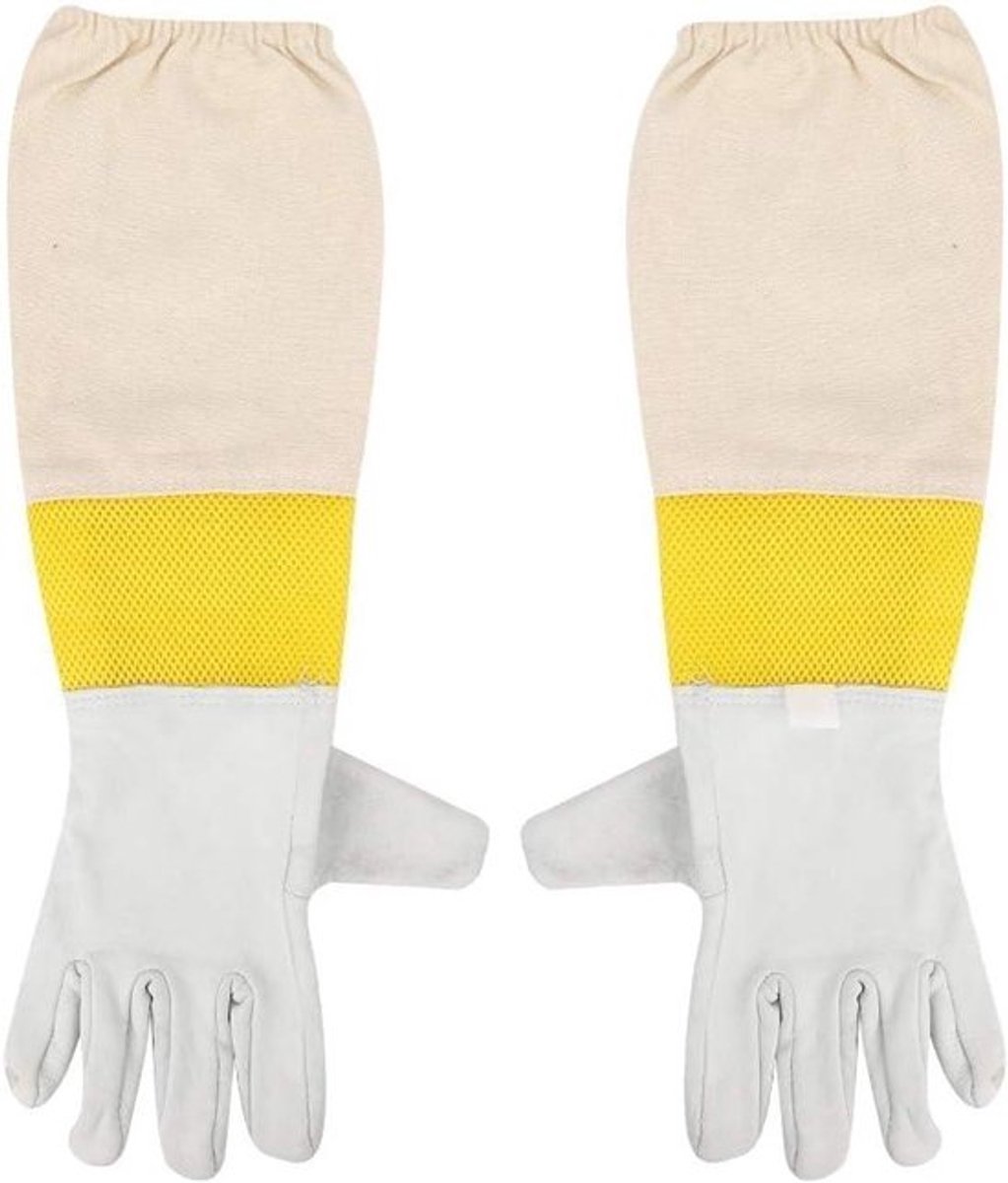 Handschoenen voor Bijenteelt met Lange Mouwen - Imkers Werkinstrument voor Beginners - Beschermende Handschoenen voor Bijenhouden - XXXL