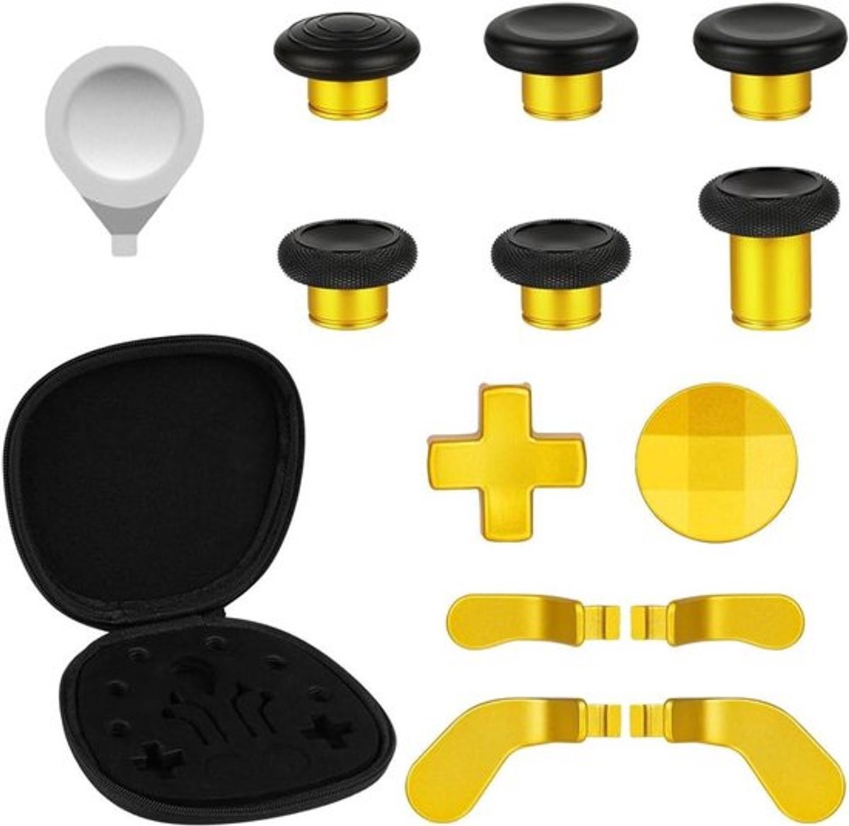 Metalen thumbsticks voor Xbox One Elite en Elite Series 2 controllers, analoge joysticks met magnetische coating en verbeterde grip voor gaming
