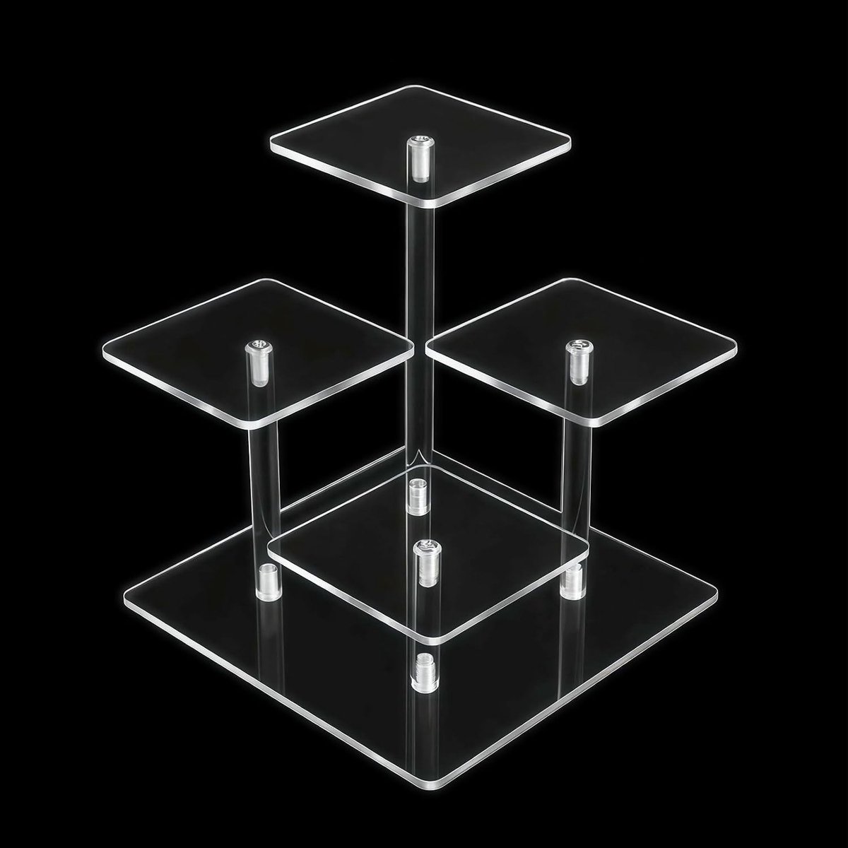 Multilayer Transparante Acryl Riser Plank voor Presentatie van Parfums, Sieraden en Cosmetica Verzamelobjecten