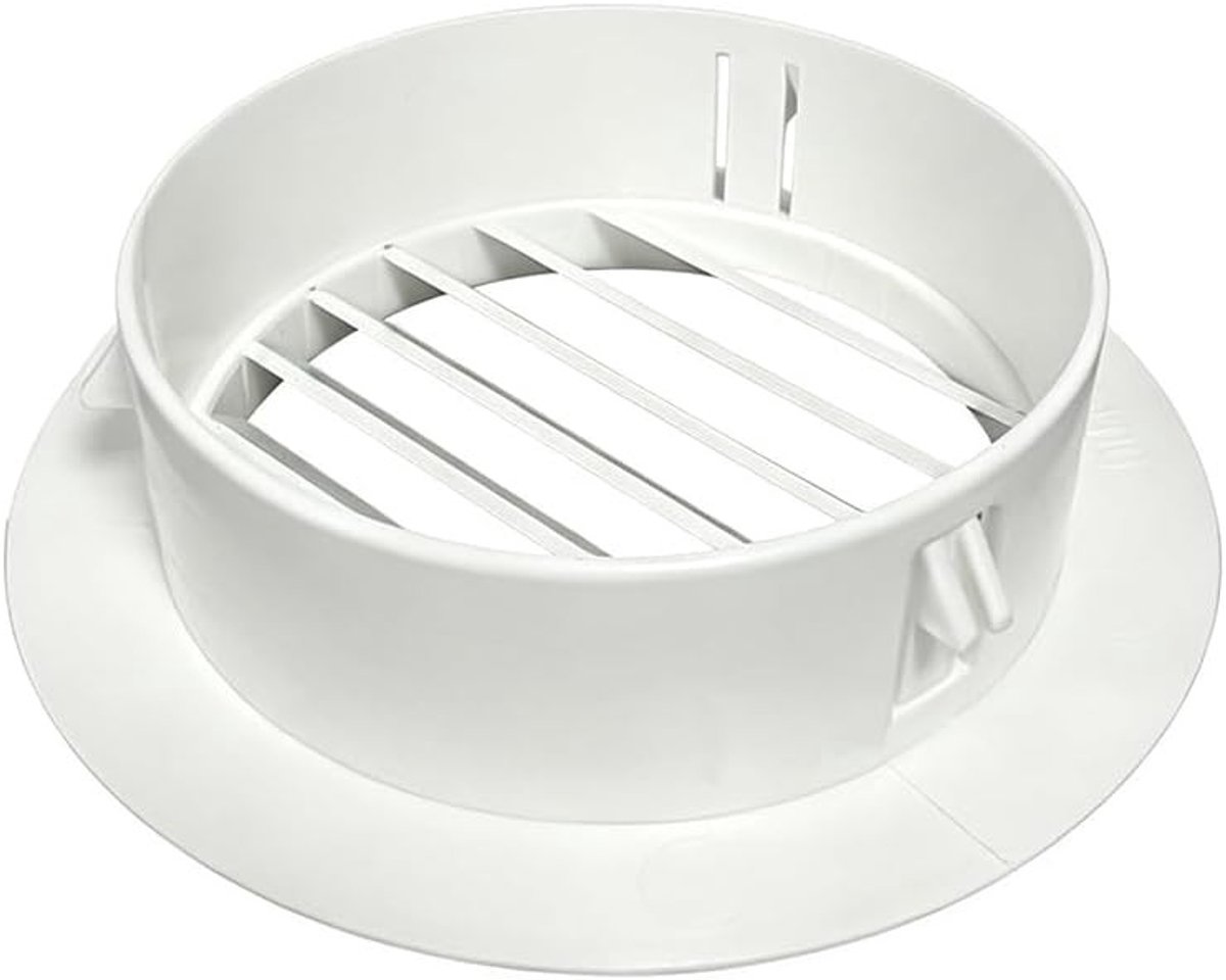 Rond ventilatierooster met insectenbescherming voor badkamerventilator en ventilatiebuis, eenvoudig te monteren, geschikt voor muur en plafond, hoogwaardig en duurzaam ontwerp