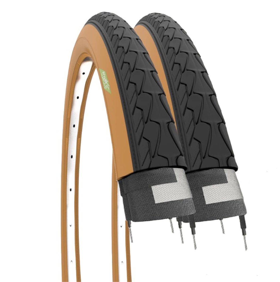 SnelShoppen - 2 Zwarte Fietsbanden 700 x 35 C (37-622) voor City Bike, Trekking, Racefiets, Volwassenen, Hybride Fiets - Duurzaam en Betrouwbaar