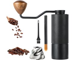 Handmatige Koffiemolen - Koffiebonenmaler - Verse Koffie Zetten - Precisie Braam - 20g Capaciteit - Zwart
