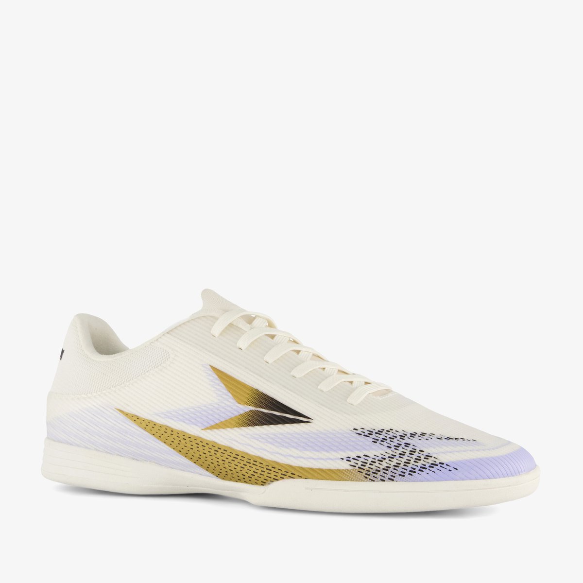 Dutchy Ultimate heren zaalvoetbalschoenen IC wit goud - Maat 42 - Uitneembare zool