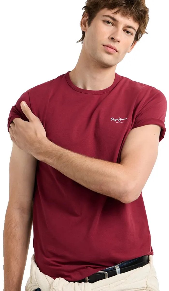 Pepe Jeans Original Basic 3n T-shirt Met Korte Mouwen Rood L Man