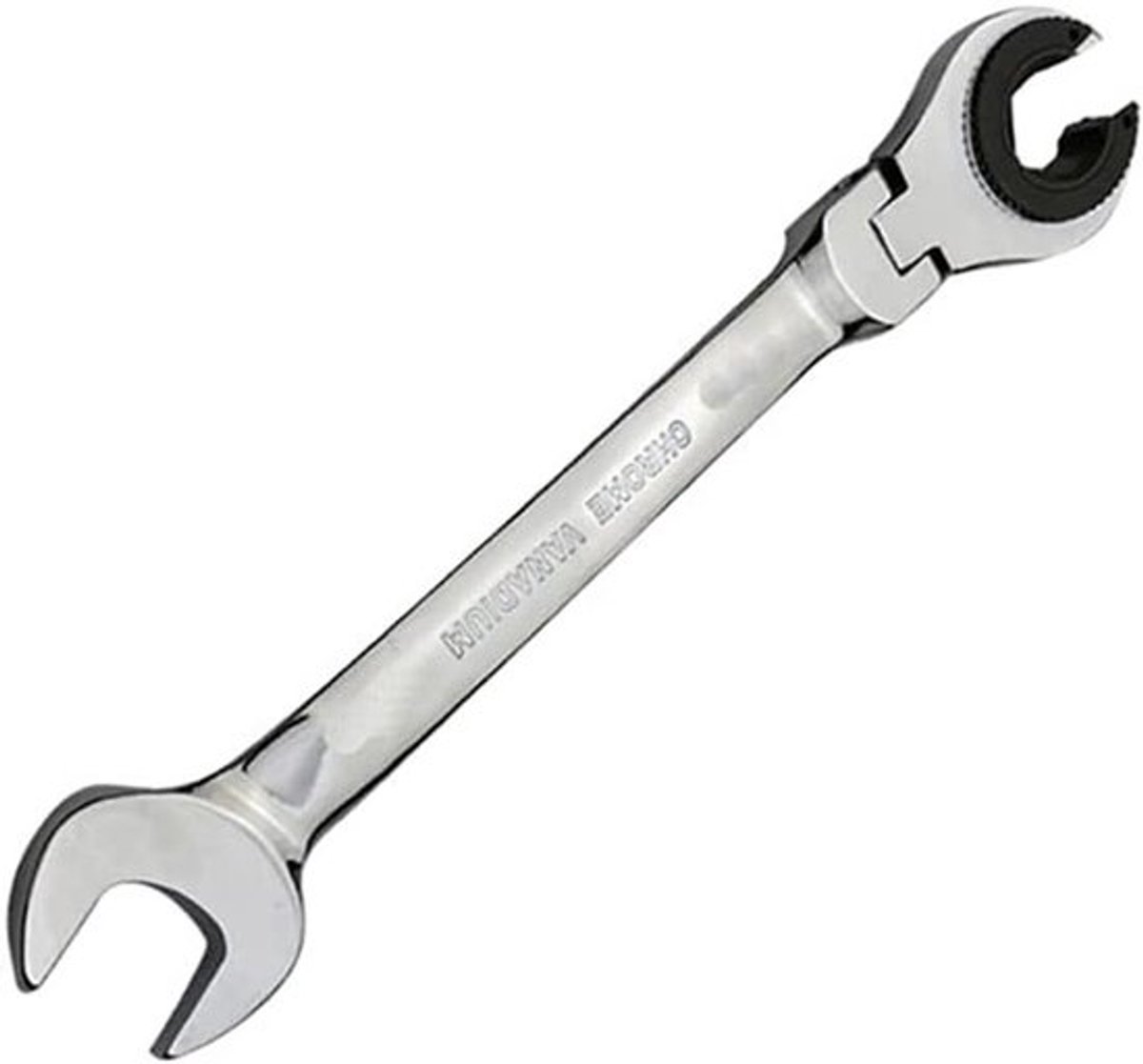 17mm Ratel Flex-Head Metrische Slangsleutel Olie Flexibele Dubbele Open-end Sleutel - Spiegel Polijst Ratchet Flare Moer Sleutel