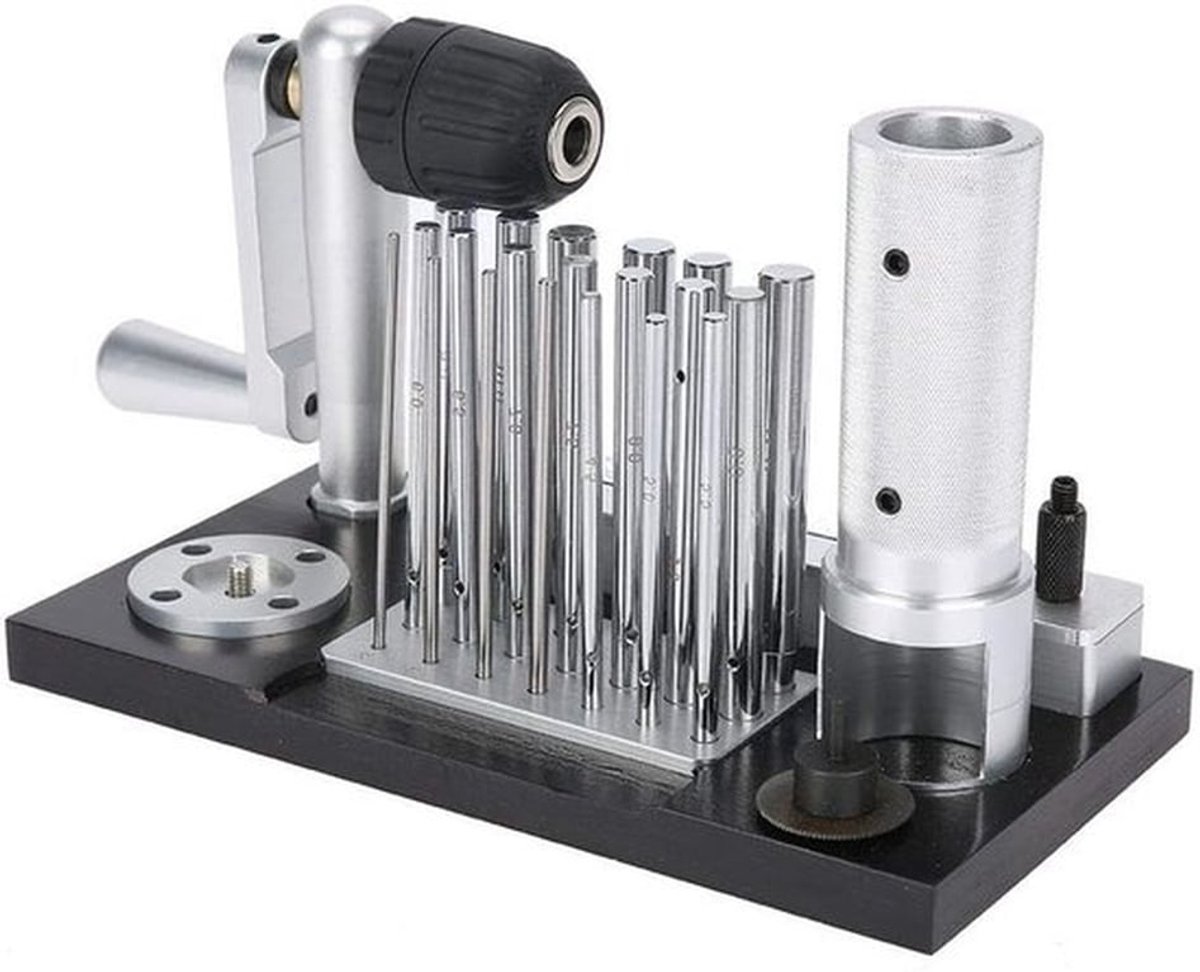Professionele Ring Bending Machine voor Sieraden, Handmatige Jump Ring Maker met 20 Spikes van 2.5mm-12mm voor Creatieve Sieradenmakers