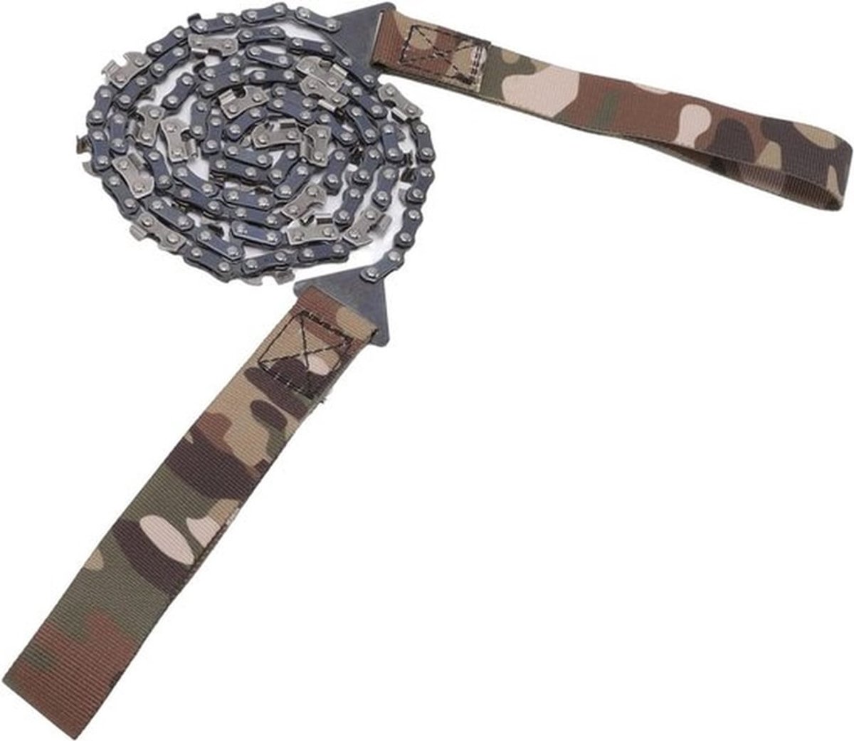 Handzaag voor camping en survival - Opvouwbaar - 125 cm lang - Backpacken wandelen hout snijden - Geschikt voor outdoor - Rood/Zwart.