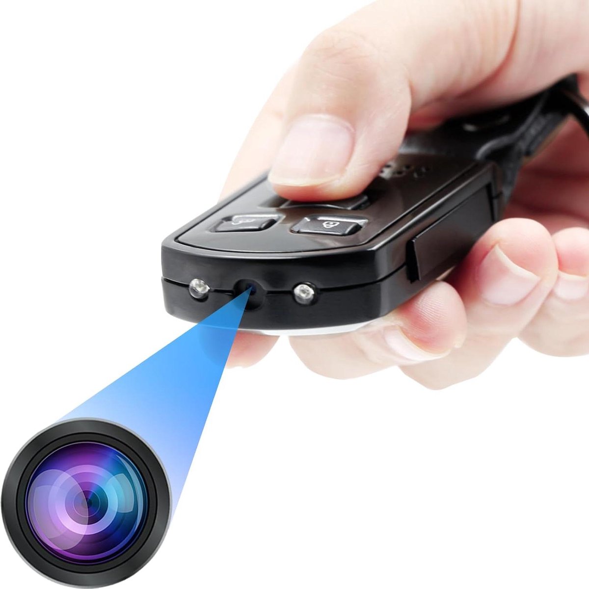 Spionage Camera - Verborgen Camera - Momenten Vastleggen - Nachtzicht Bewegingsdetectie - 64 GB Inclusief - Zwart