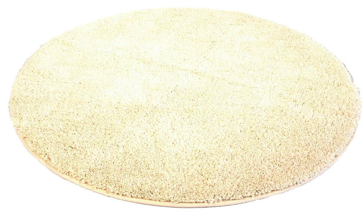 SnelShoppen - Natuurlijke Badmat Rond 90 cm - Microvezel - Antislip - Luxe Badkameraccessoire - Perfect voor Douche, Bad, Spa, en Wellness