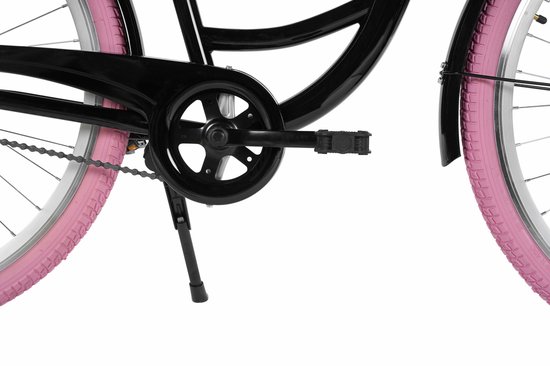 Davi Emma - Stadsfiets - 28 inch - 7 versnellingen - Shimano - V-brake - Lage instap - Zwart/Roze — afbeelding 4