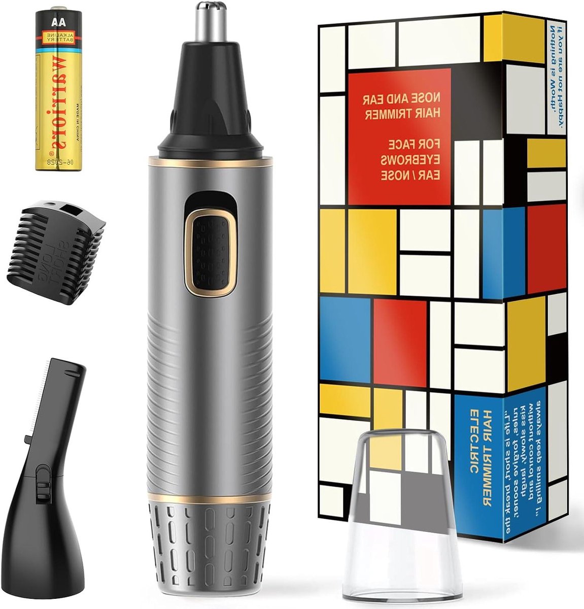 Neushaartrimmer Oortrimmer - Gezichtsreiniger - Persoonlijke Verzorging - Pijnloos en Veilig - IPX7 Waterdicht - Zwart
