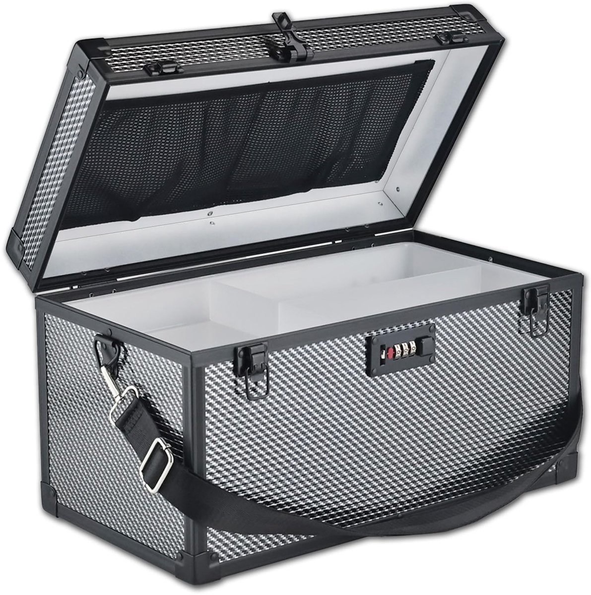 SnelShoppen - Vergrendelbare Opbergbox met Handvat - Multifunctionele Organizer voor Thuis en Buiten - Veiligheidsopslag voor Geneeskunde, Cosmetica,