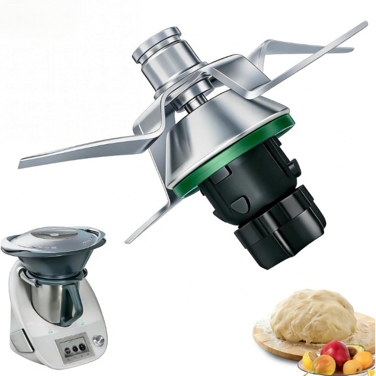 Vervangend Mengmes voor Keukenmachines - Hoogwaardige Accessoires van Metaal voor Efficiënt Koken