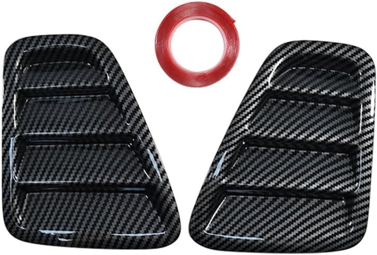 Achterlichtafdekking voor Fiat 500 (2006-2025) - Links en Rechts, Carbon Fibre, Vervangingsonderdeel, Autoaccessoires, Stijlvolle Bescherming