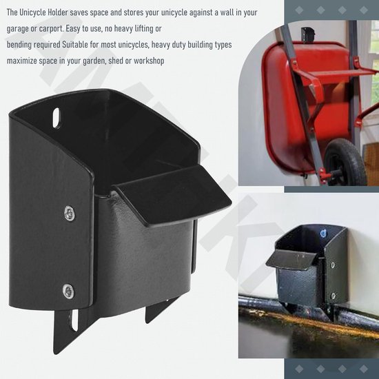 Kruiwagen opbergbeugel/haak - 40,8 kg capaciteit voor tuin, schuur of werkplaats van Plemont — afbeelding 5