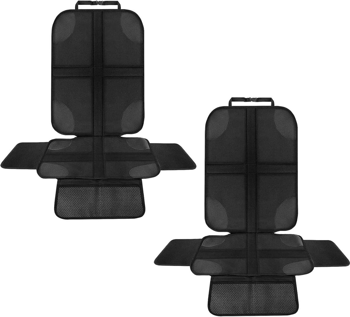 SnelShoppen - 2 Autostoelbeschermers, Universele Bescherming voor Autostoelen met Zijbescherming, Antislip en Waterafstotend, Gemakkelijk te Reinigen,