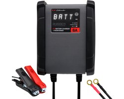 Schumacher Electric SPX 459 – Automatische Druppellader 6A 12V voor auto, scooter, motor – Smart akku lader met microprocessor