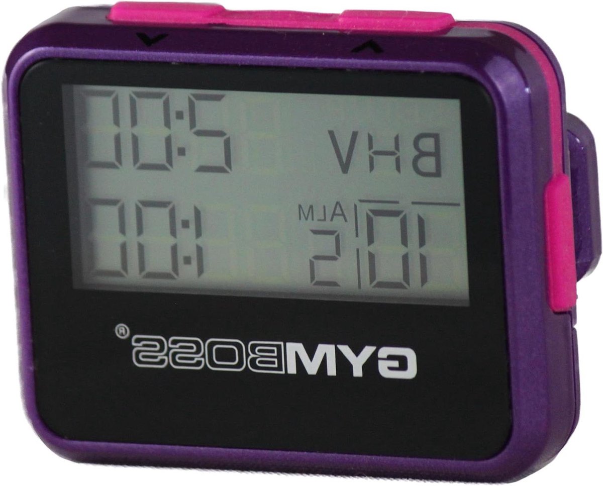 Interval Timer - Stopwatch Klok - Sport Training - Alarm Vibratie - 35 Gram - Violet Roze