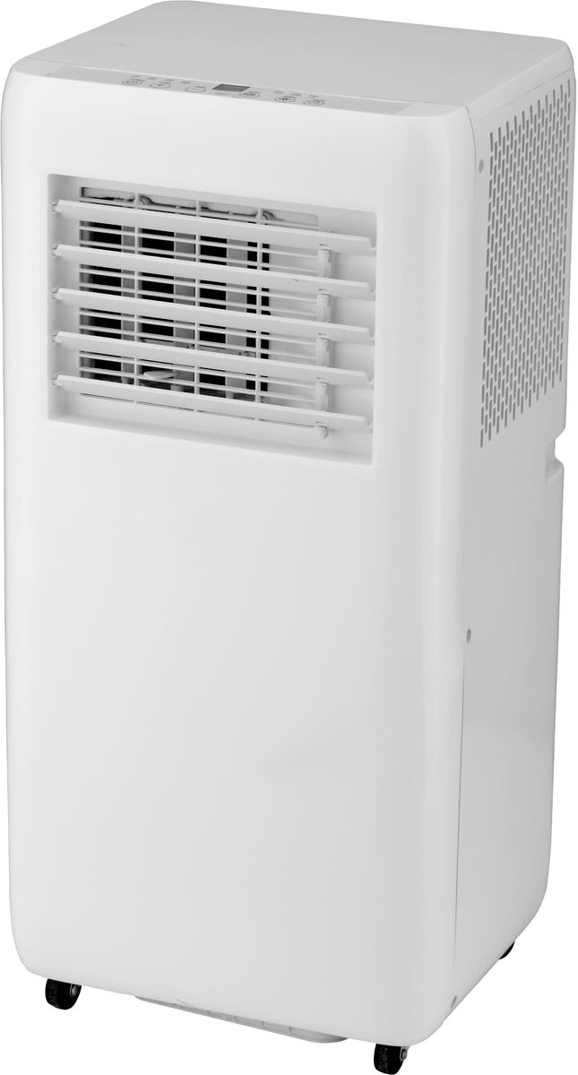SnelShoppen - Draagbare Airconditioner 9000 BTU, Luchtontvochtiger met Afstandsbediening en Raamset, 2 Snelheden, Compact 70 x 33 x 28 cm, Ideaal voor