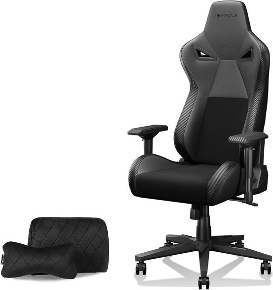 Gaming Stoel - Bureaustoel Ergonomisch - Langdurig Zitten - Hoge Dichtheid Schuim - 138 cm Hoog - Zwart — afbeelding 2