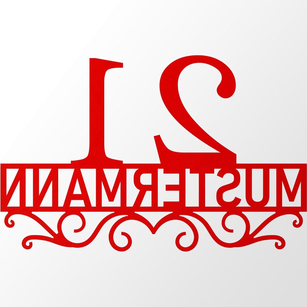 Deurplaat Aluminium Composiet - Naamplaat Huisnummer - Personaliseren Huis - Hoge Kwaliteit Materiaal - 70 cm - Rood