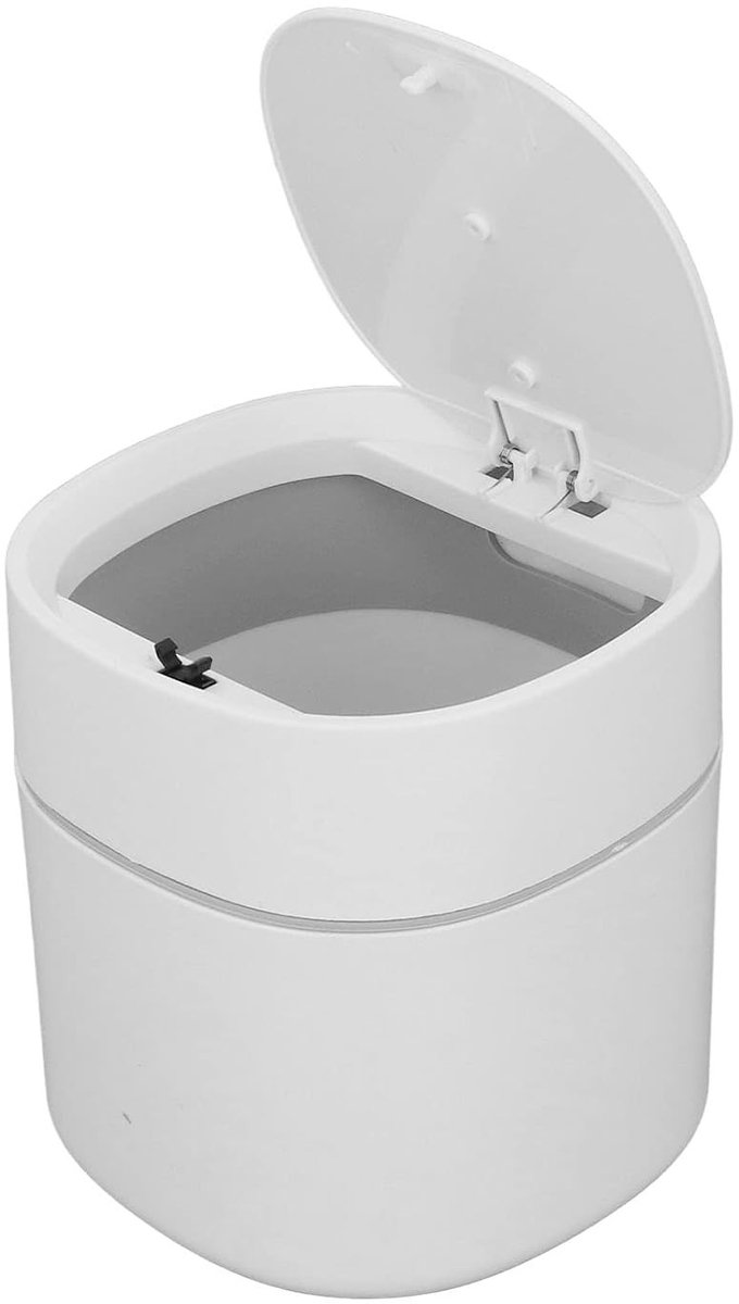 Compacte Prullenbak met Eéntouchfunctie voor Makkelijk Schoonmaken - Multifunctionele Opbergoplossing voor Dressoirs, Keuken, Woonkamer en Slaapkamer