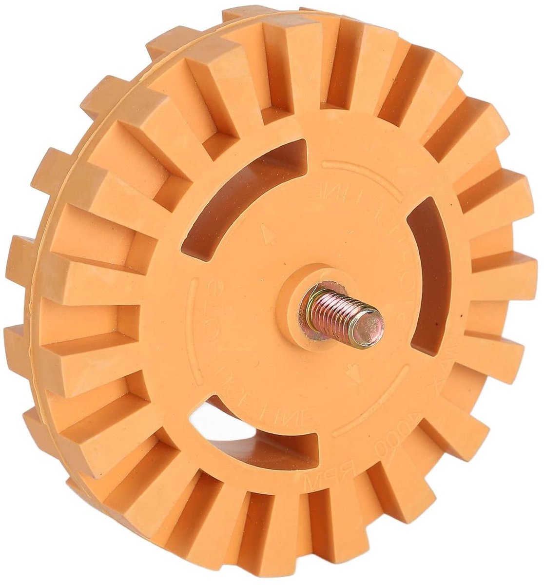Sticker Verwijderaar Wiel - Rubberen Gum - Auto Reinigen - Efficiënte Lijmverwijdering - 4 Inch Diameter - Grijs