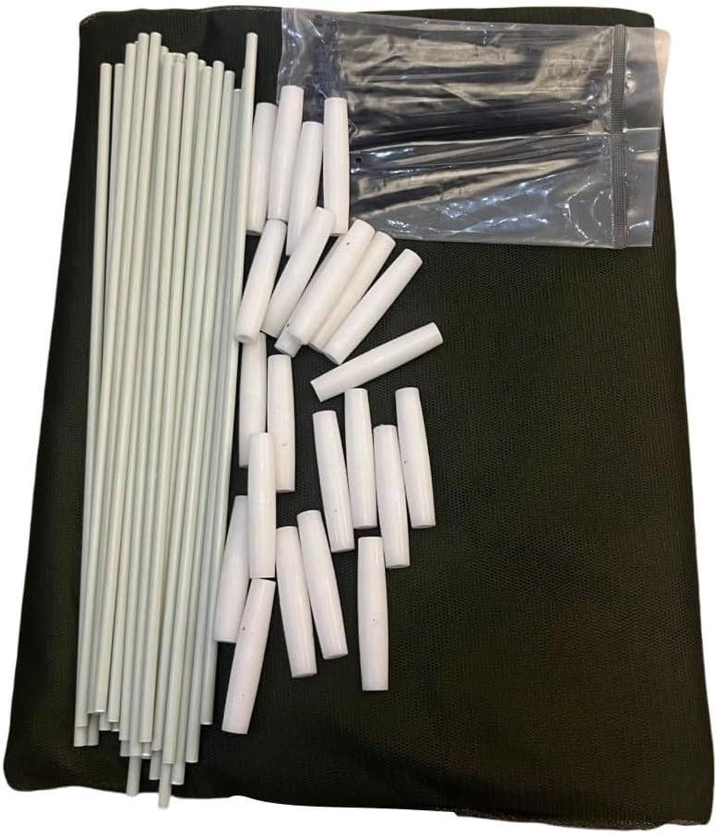 Micromesh Kweektunnel - Broeikasafdekking Tunnelkas - Planten Beschermen - All-Weather Gewasbescherming - 34 x 30 x 4 cm - Brons