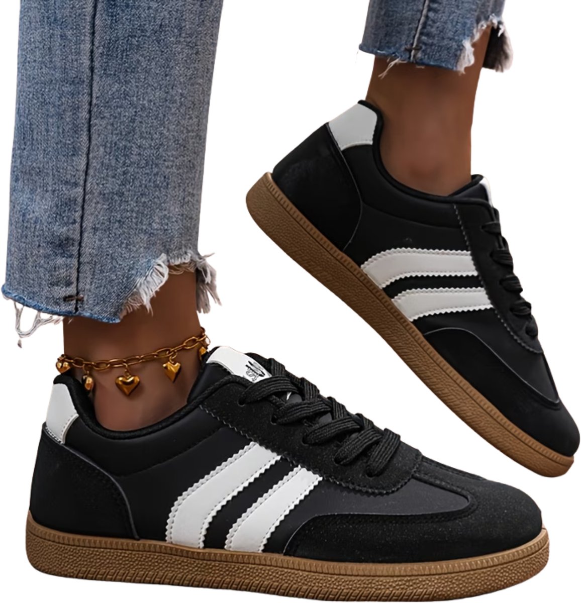 Currero Schoenen Dames Sneakers Comfortabel Slippers Casual Volwassenen 44 Zwart