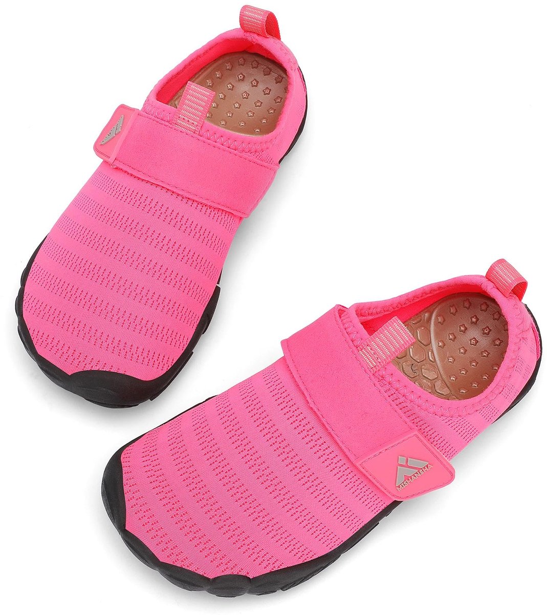 SnelShoppen - Badschoenen voor Kinderen, Sneldrogend, Waterschoenen voor Meisjes en Jongens, Blotevoetenschoenen, Ademend, Antislip, Maat 24-35, Rozen