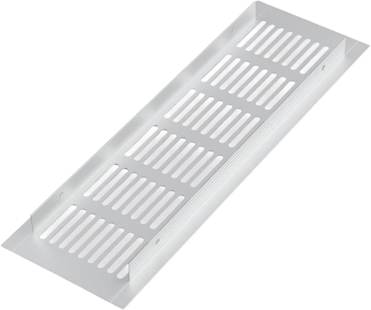 Ventilatierooster Aluminium - Luchtrooster Afdekking - Ventilatie Kast - Aluminiumlegering - 80 x 150 mm - Zilverkleurig