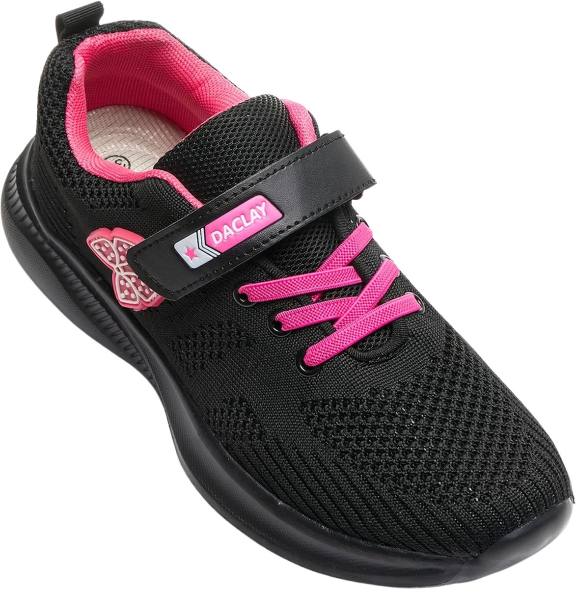 Currero Schoenen Meisjes Sneakers Comfortabel Wandelschoenen Casual Kinder Schoenen 36 Zwart